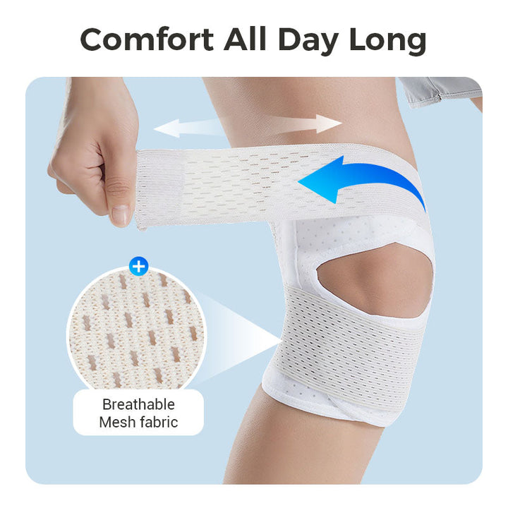 Komfortable, atmungsaktive Kniebandage für Kniesupport. Ideal für Regeneration & Entlastung der Gelenke.
