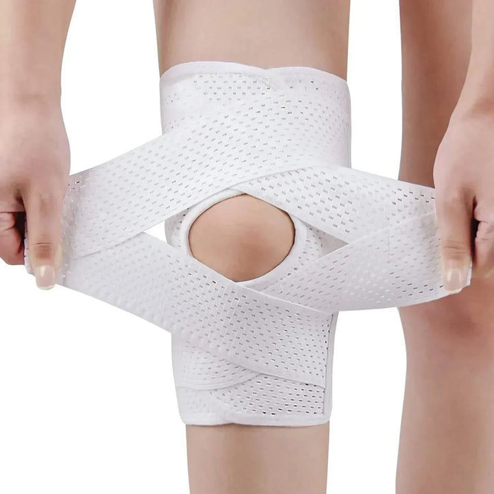 Kniebandage für maximale Entlastung des Knies. Atmungsaktiv & verstellbar für optimalen Support bei Sport & Alltag.
