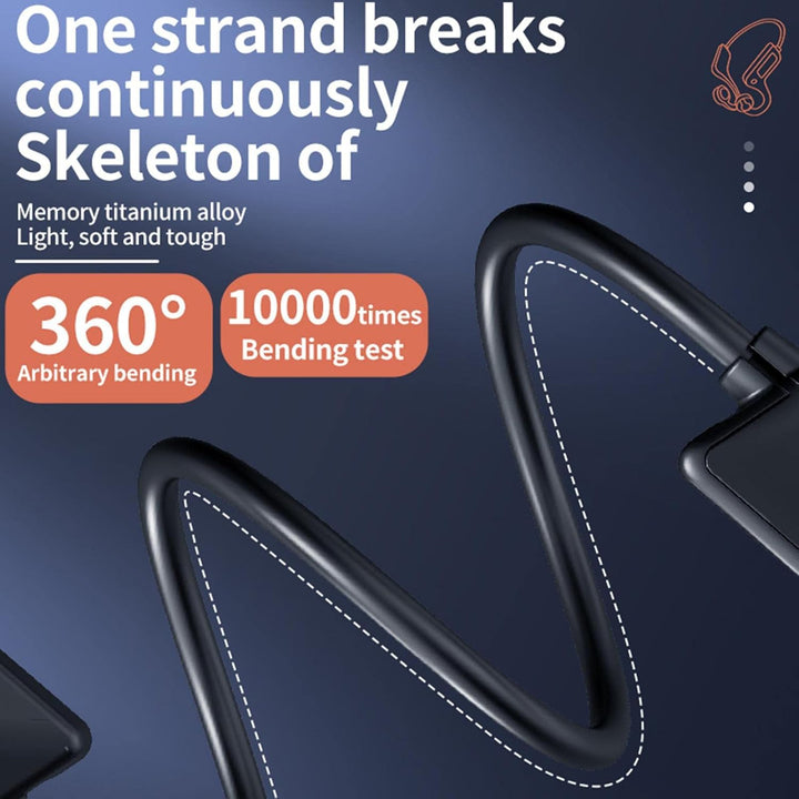 Kabellose Bluetooth Sport-Kopfhörer mit Knochenleitung für maximale Bewegungsfreiheit bei Training & Outdoor-Aktivitäten.