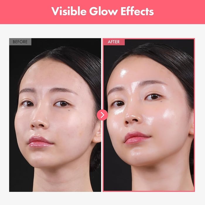 Strahlende Glas-Haut nach Kollagen Gesichtsmaske. Effektive koreanische K-Beauty Pflege für Feuchtigkeit & Straffung.