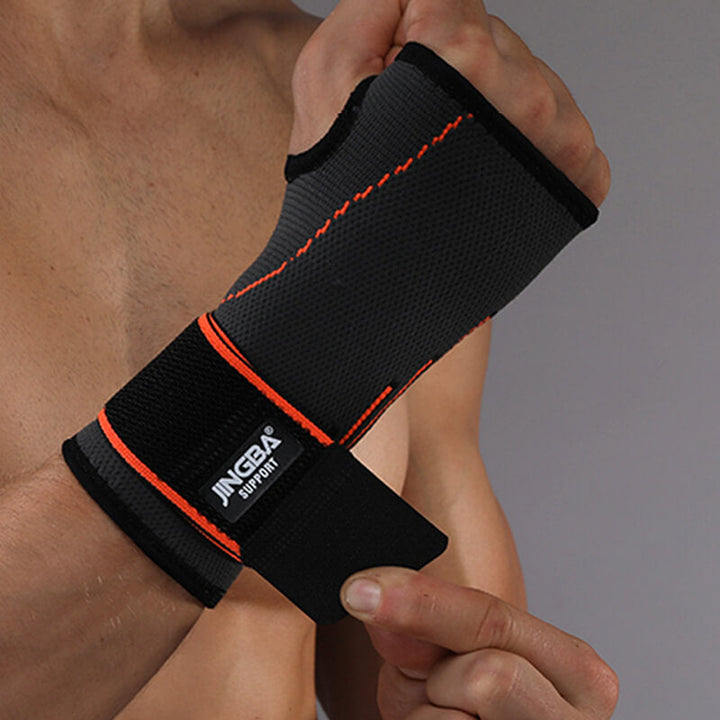 Komfortable Handgelenkbandage für Stabilität und Schmerzlinderung, ideal für Sport und Alltag.