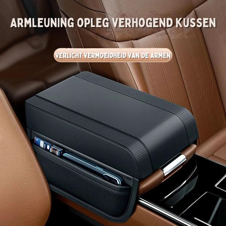 Komfortabler Autozubehör Armlehnenbezug mit integriertem Stauraum für mehr Ordnung und Fahrkomfort im Auto.