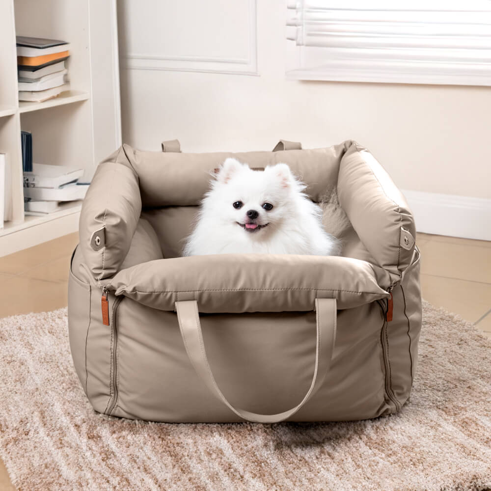 Sicherer Hundeautositz als Hundebett, praktisches Autozubehör für Ihr Haustier.