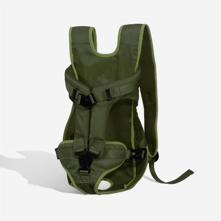 Robuster und atmungsaktiver Tierrucksack, bietet höchsten Komfort für deinen Hund unterwegs.