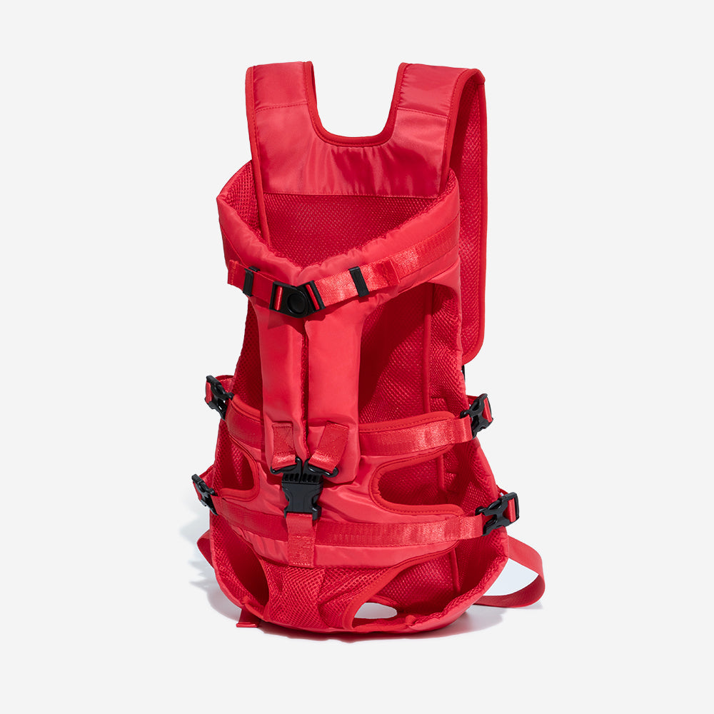 Atmungsaktiver & wasserdichter Hunderucksack, verstellbar für optimalen Sitz, ideal für lange Touren.