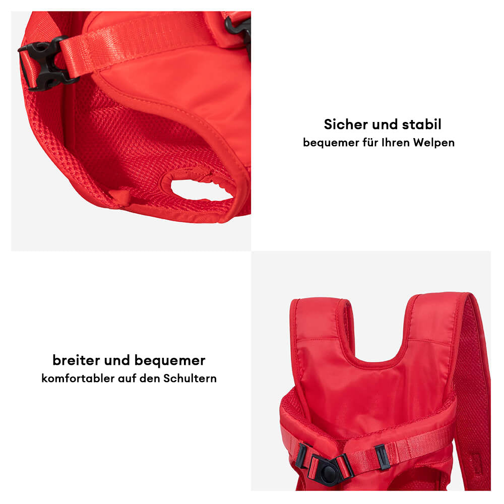 Bequemer Hundetransport-Rucksack, atmungsaktiv, für angenehme Outdoor-Erlebnisse. Hundezubehör.