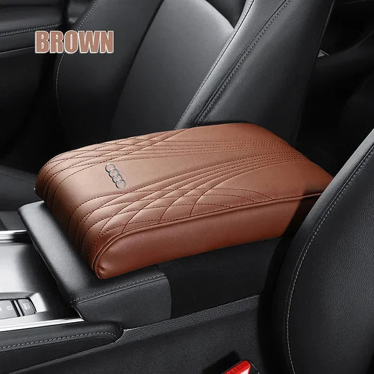 Stilvolles Auto Zubehör: Bequemes Armlehnenpolster aus Leder für den Autositz, verbessert den Innenraum.