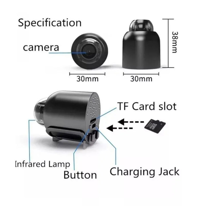 Mini WLAN Kamera 1080P HD 5G für klare Videoüberwachung, perfekte Sicherheitskamera für Zuhause.