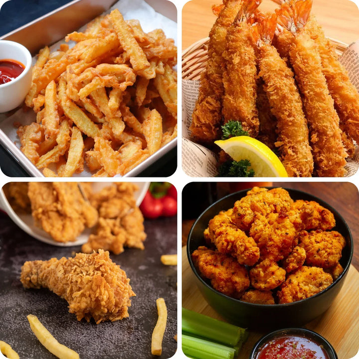 Tragbare Campingküche-Fritteuse aus Edelstahl für schnelle Mahlzeiten unterwegs. Ideal für Snacks.