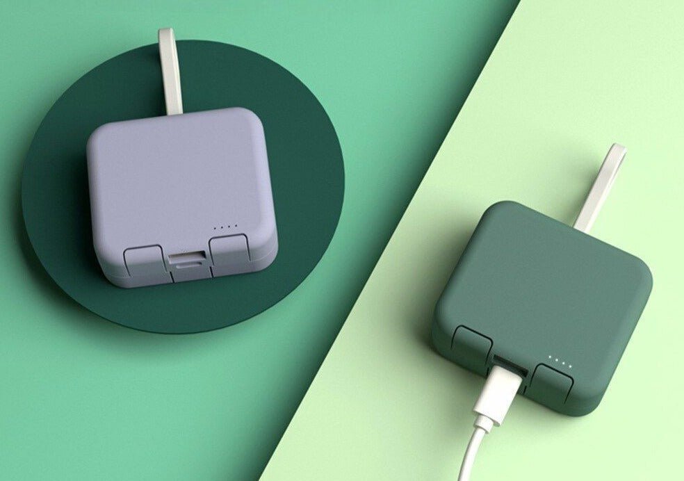 Innovatives faltbares Ladegerät, tragbar und robust, zuverlässige Energieversorgung mobil.