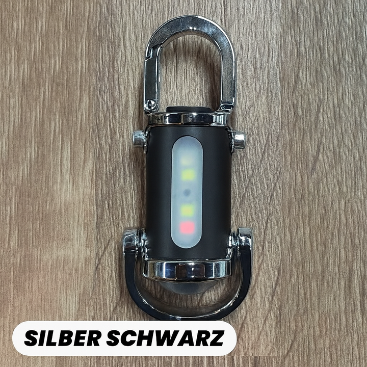 Kompakte LED Lampe mit Powerbank Funktion, USB-C, wasserdicht, perfekt für Survival & Outdoor.