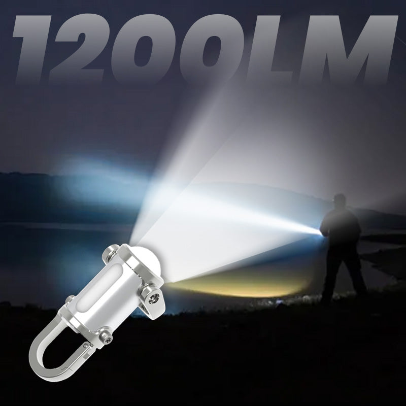 Mini Taschenlampe mit hoher Helligkeit, USB-C aufladbar, perfekt für Outdoor & Camping.