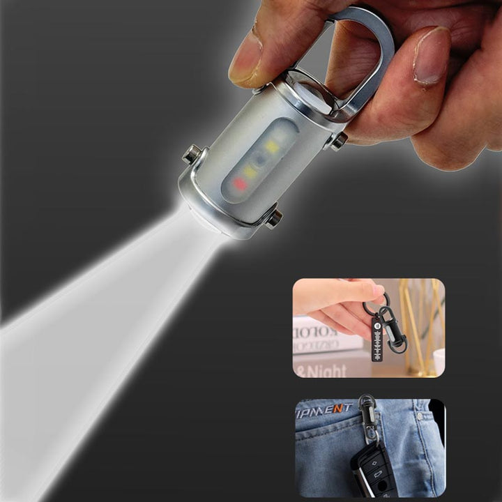 EDC Mini-Taschenlampe, USB-C, robust & wasserdicht, zuverlässiges Notfall Licht.
