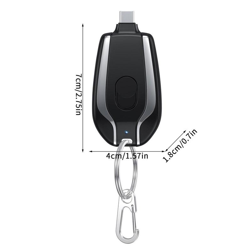 PocketCharge™ Mini Powerbank als Schlüsselanhänger. Ultra-kompaktes Ladegerät für Smartphones, immer griffbereit.