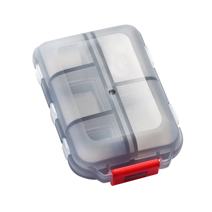 Sichere Medikamentenbox für Reisen, bpa-frei & feuchtigkeitsgeschützt, ideal für Vitamine & Tabletten.