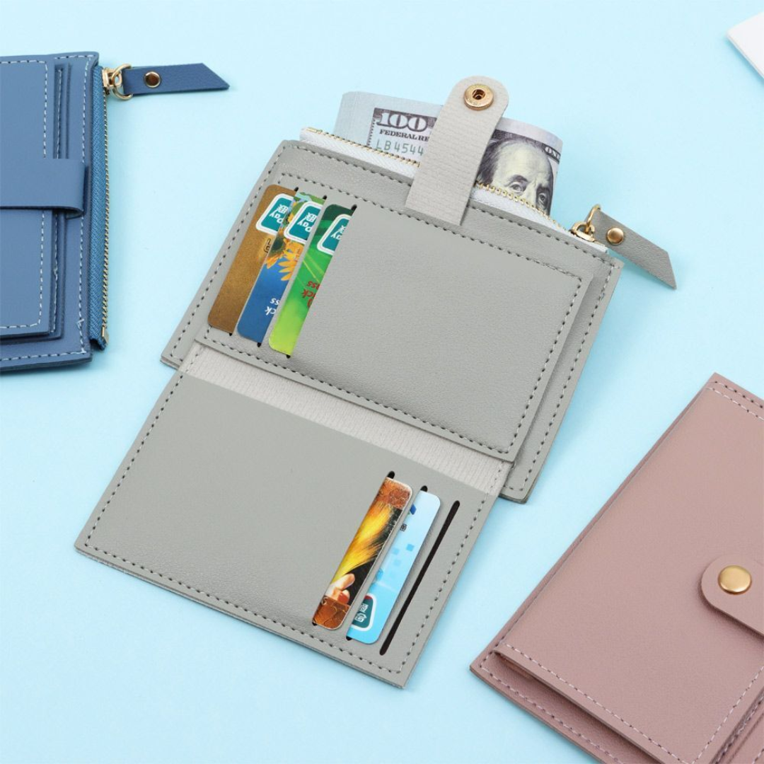 Minimalistische Geldbörse für Karten und Münzen. Unisex Design, das Funktionalität und Eleganz vereint.
