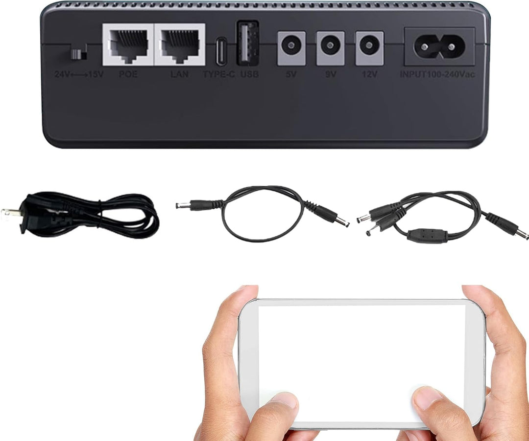Kompakte USV Notstromversorgung Nexora 10400 mAh für zuverlässigen Backup-Strom.