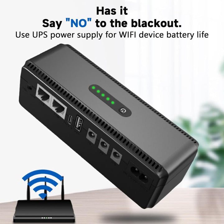 Nexora USV Backup Akku 10400 mAh, ideal für Router, Kamera & Sicherheitssysteme.