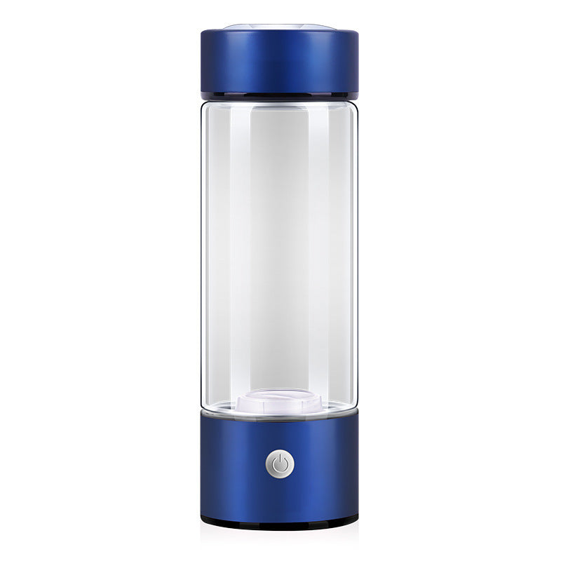 Wiederaufladbare Wasserstoff-Glasflasche für gereinigtes, vitalisierendes Trinkwasser und verbesserte Hydration.