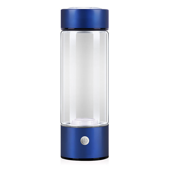 Wiederaufladbare Wasserstoff-Glasflasche für gereinigtes, vitalisierendes Trinkwasser und verbesserte Hydration.