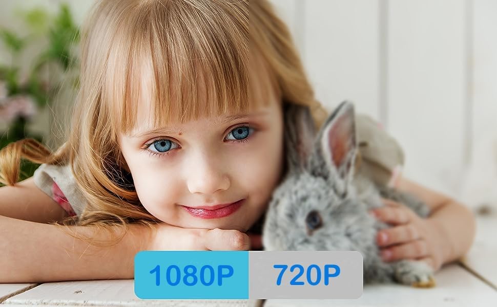Smart Home WLAN Kamera mit Nachtsicht & Bewegungsalarm. Ideal für die Überwachung von Innenbereichen.