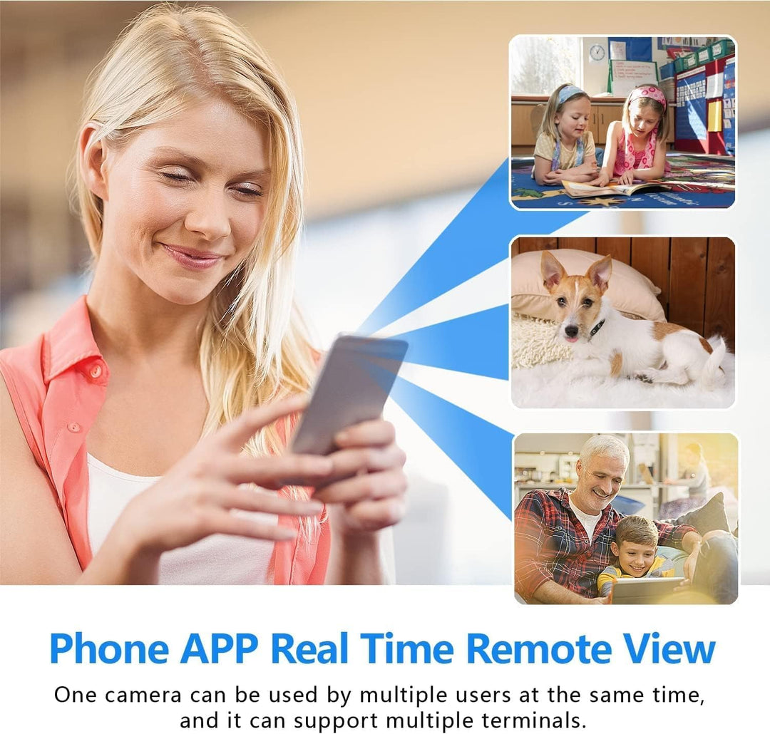 Kompakte WLAN Kamera mit Nachtsicht überwacht Ihr Zuhause, erkennt Bewegungen und sendet Alarme aufs Smartphone.