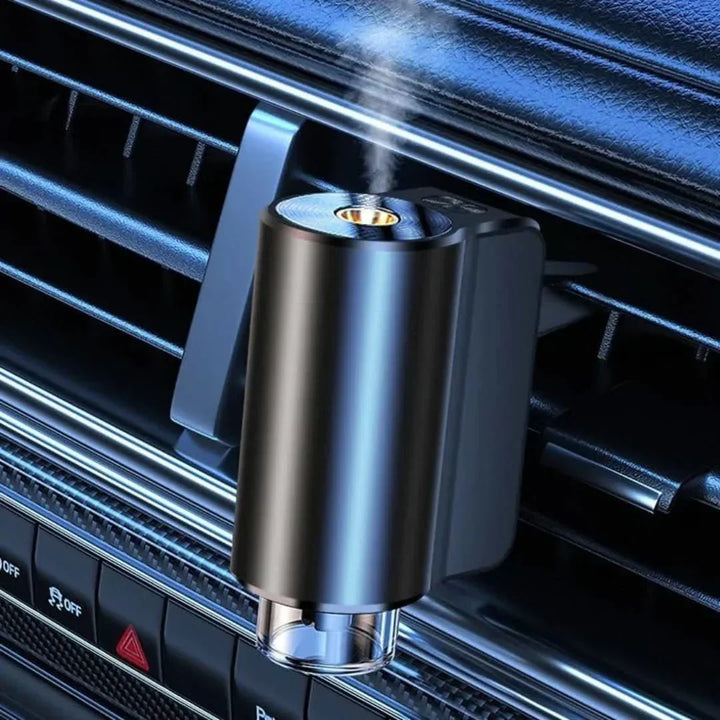 Kompakter Auto Aroma Diffusor für ätherische Öle; schafft entspannte Fahrten & Wohlfühlatmosphäre im Fahrzeug.