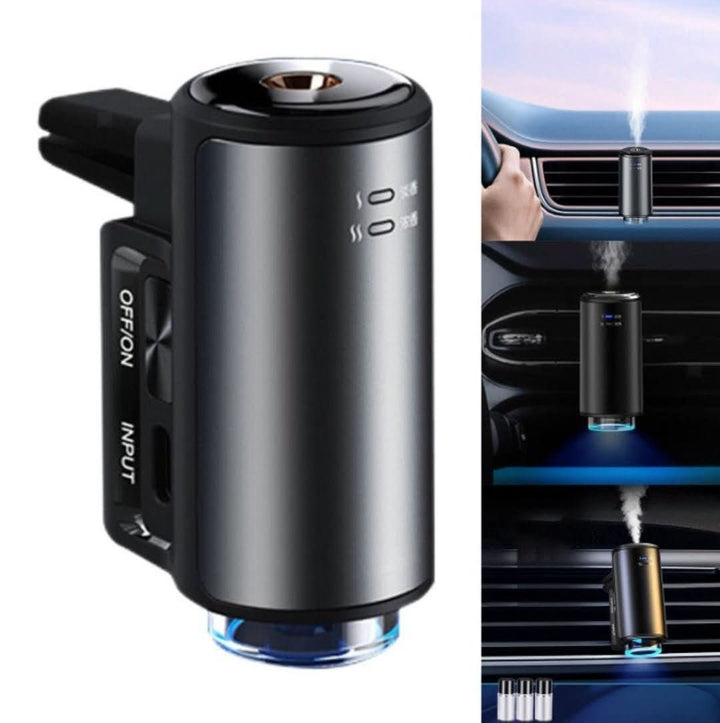 Modernes Autozubehör: USB Aroma Diffusor für entspannte Fahrten; verbreitet mit ätherischen Ölen angenehmen Duft.