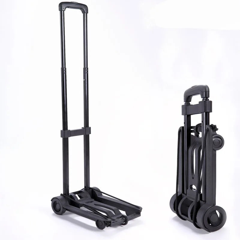 Robuster Lastenwagen CarryFlex, faltbar und tragbar. Verstellbare Zugstange, 2/4 Räder für mühelosen Transport.