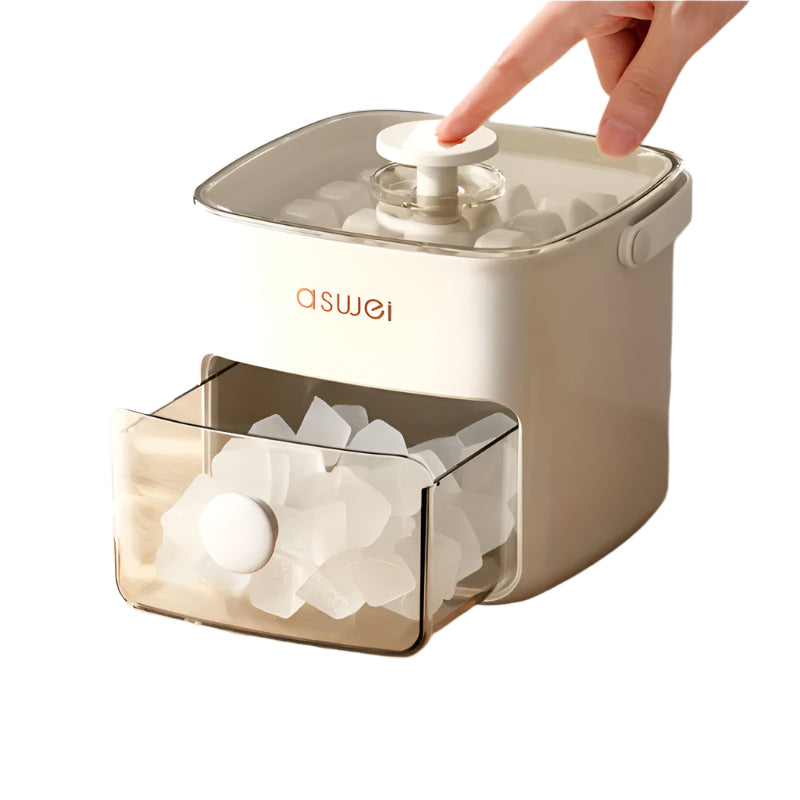 Kompakter FrostMate Eiswürfelbereiter für Zuhause, ideal für schnelle Eiswürfel in jeder Küche.