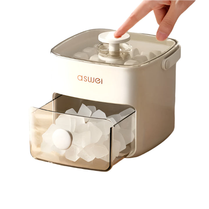 Kompakter FrostMate Eiswürfelbereiter für Zuhause, ideal für schnelle Eiswürfel in jeder Küche.