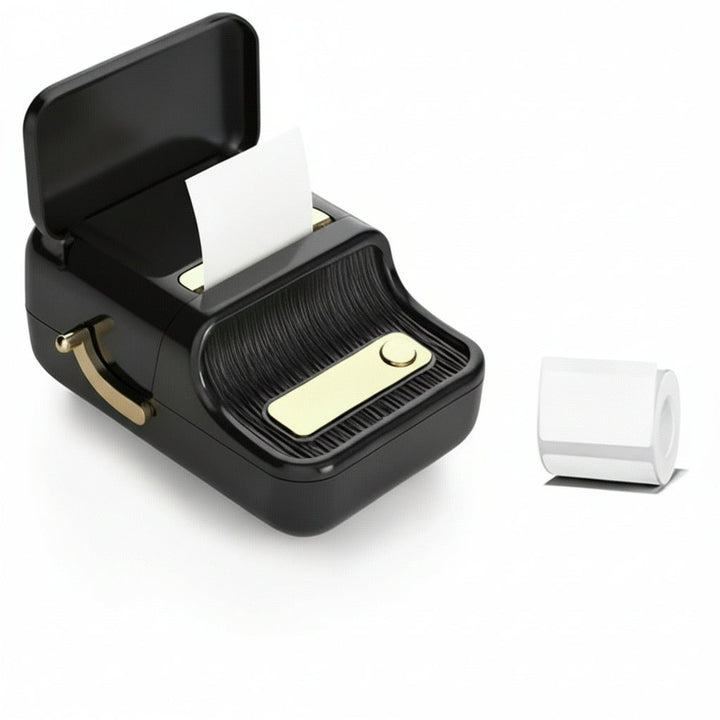 Benutzerfreundlicher Thermodrucker für schnelle Etikettenerstellung; ideal für alle Organisationsbedürfnisse.