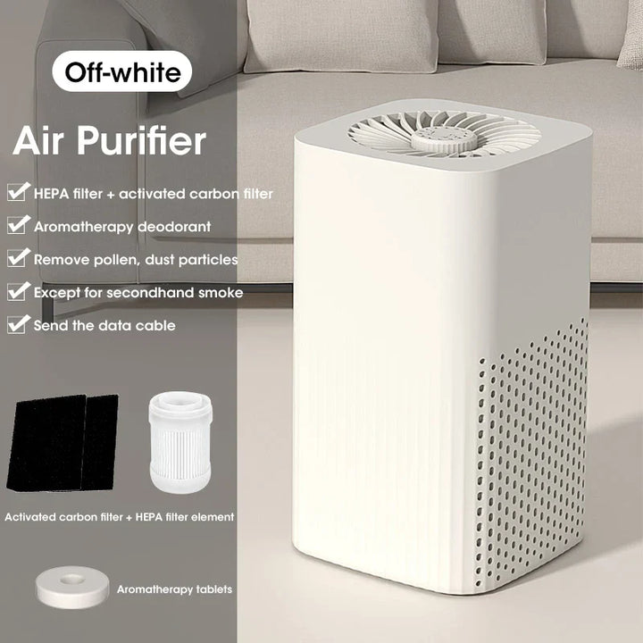 Allergenfreier HEPA-Luftreiniger, mobil und USB-betrieben für reine Raumluft.