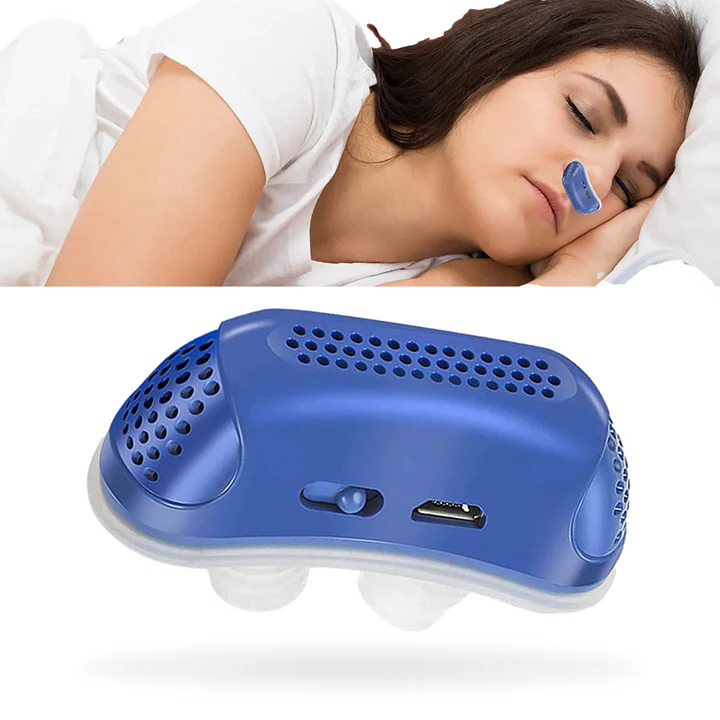 Kompakter Reise-Mikro-CPAP Schnarchstopper für ruhigen Schlaf, ideal gegen Schnarchen & Schlafapnoe.