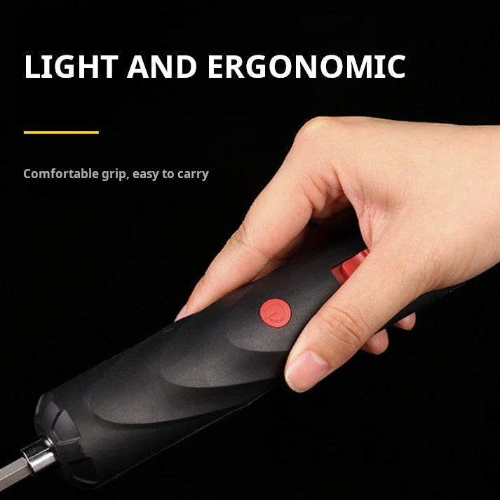 Leuchtender LED-Ring des kabellosen Akkuschraubers, beleuchtet den Arbeitsbereich für präzises Schrauben.
