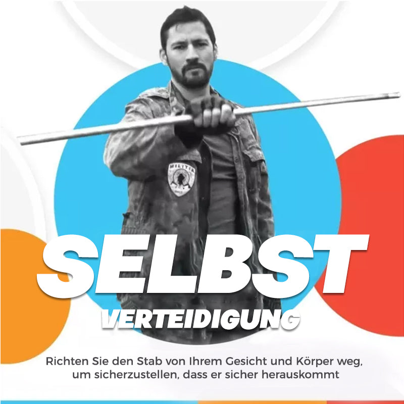 Vielseitiger Teleskop-Zauberstab aus Metall, ideal für Magie-Shows & zur persönlichen Verteidigung.
