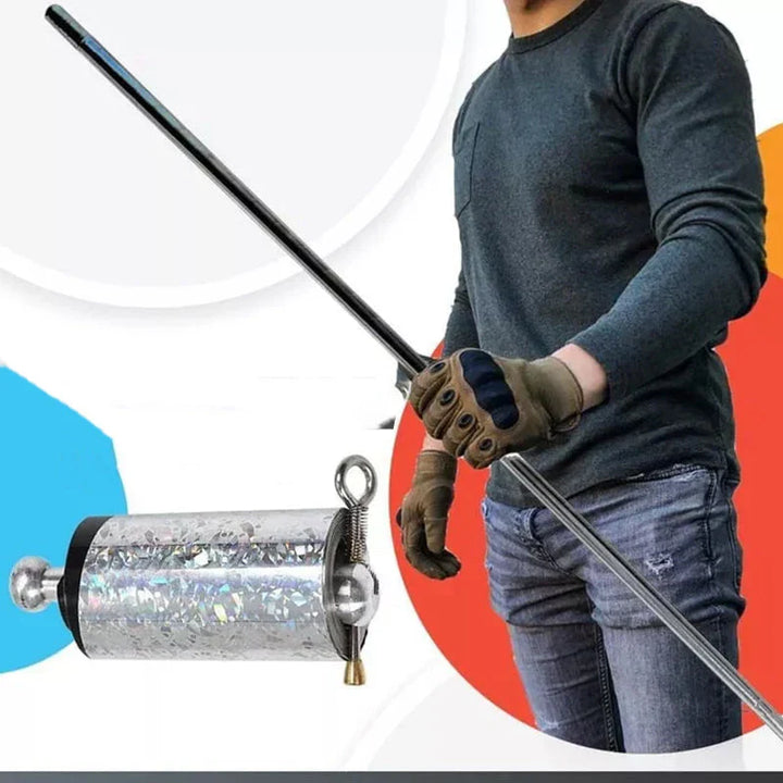 Diskreter Teleskop-Taschenstab für Outdoor-Sicherheit und schnelle Verteidigung.
