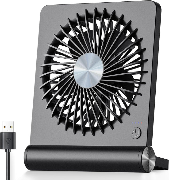 Kompakter, ultra-leiser Tischventilator für angenehme Kühlung in Büro, Schlafzimmer oder auf dem Schreibtisch.