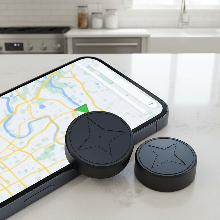Kompakter Unisex GPS Tracker mit starkem Magnet; ideal für Diebstahlschutz und präzise Ortung von Fahrzeugen & Wertgegenständen.