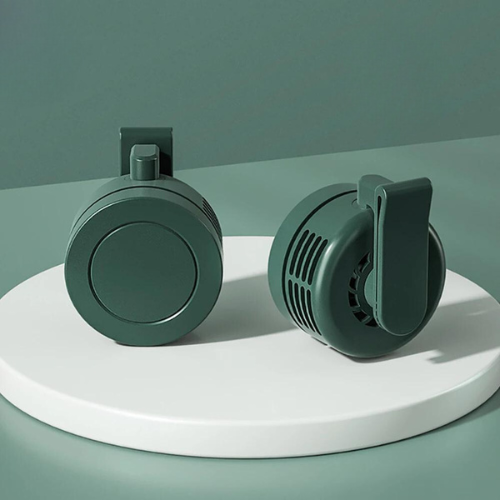 Vielseitiger USB Mini Ventilator mit starkem Clip. Perfektes Gadget für Schreibtisch, Kinderwagen, Camping.