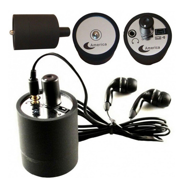 Moderne Elektronik Schallverstärker, diskreter Wandlauscher mit hochempfindlichem Audioverstärker Mikrofon.