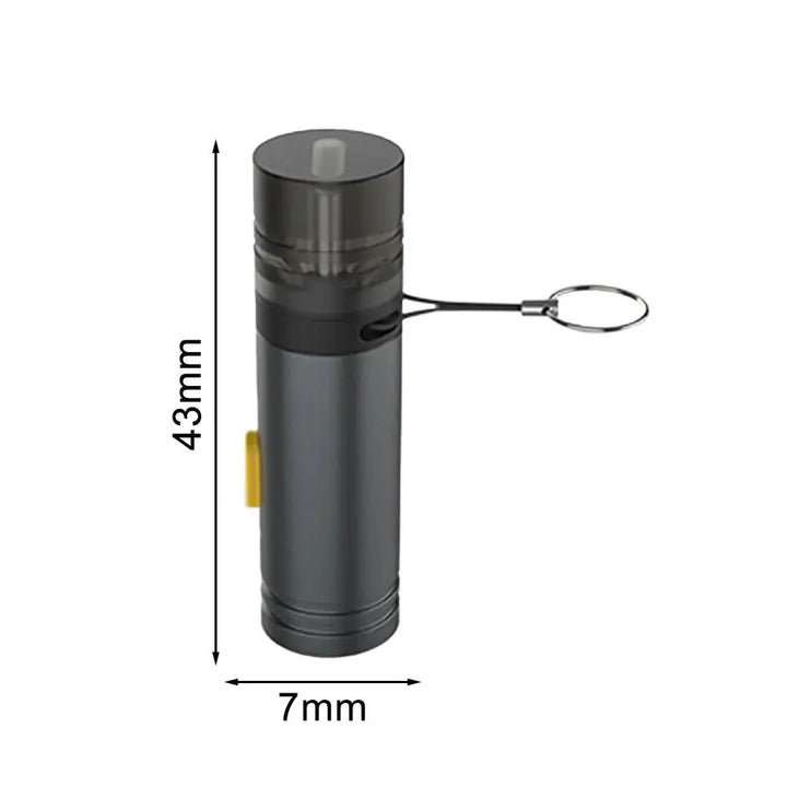 Stilvoller, kompakter USB-C Anzünder, winddicht, als praktisches Geschenk für Outdoor-Fans.