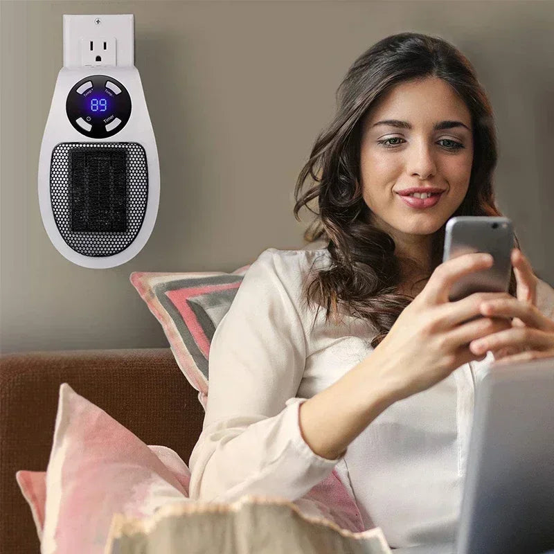 Intelligente Wandheizung 350W mit Timerfunktion & Fernbedienung. Energieeffizient für gemütliche Wärme im Winter.