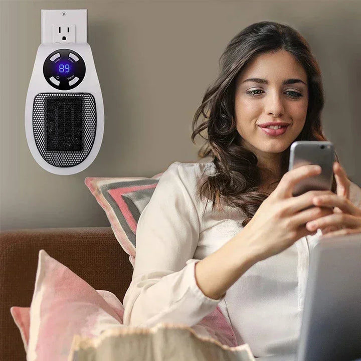 Intelligente Wandheizung 350W mit Timerfunktion & Fernbedienung. Energieeffizient für gemütliche Wärme im Winter.