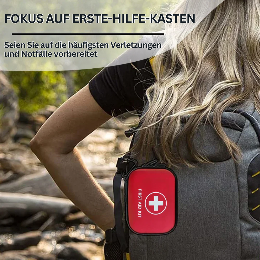 Perfektes Erste-Hilfe-Set, 91-teilig, für Outdoor-Abenteuer, Wandern & Camping; kompakte Sicherheit für Ihre Gesundheit.