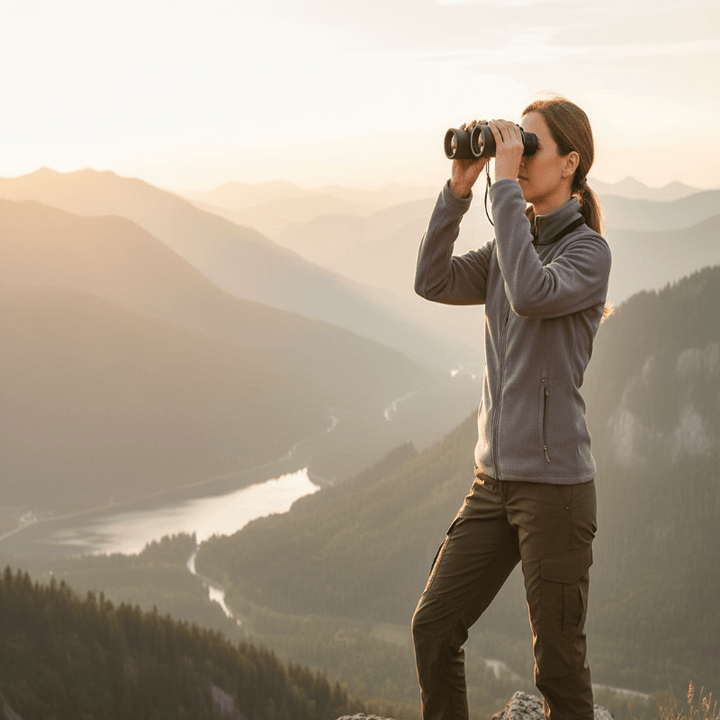 Kompaktes Fernglas mit 40x Zoom und BAK4 Optik für gestochen scharfe Sicht bei Outdoor-Abenteuern.