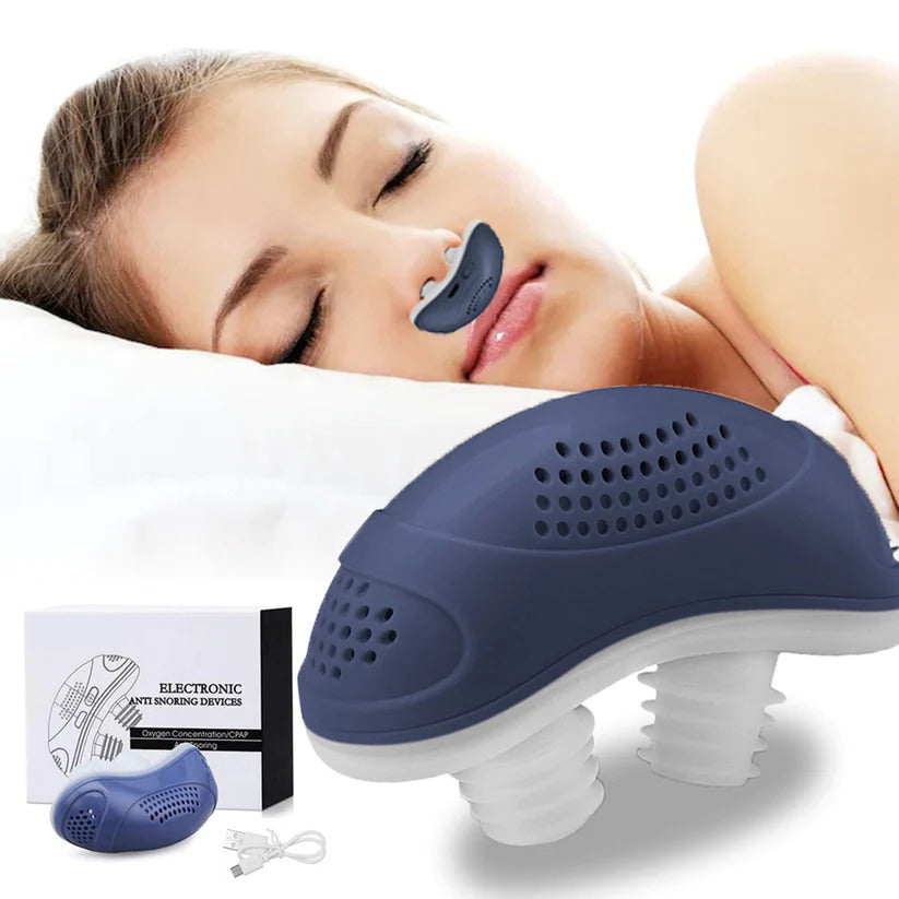 Innovative CPAP-Alternative gegen Schnarchen & Schlafapnoe. Dieses Reisegerät unterstützt einen gesunden, erholsamen Schlaf.