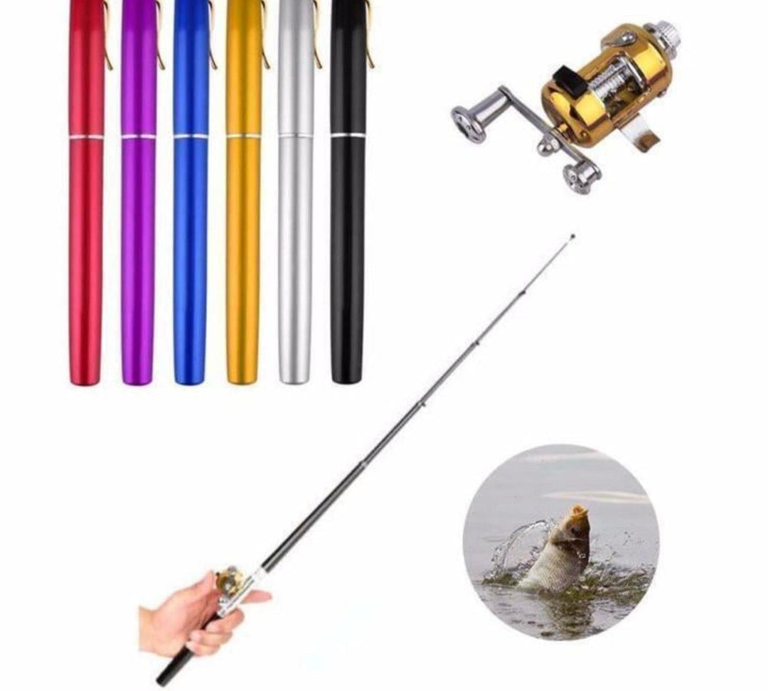 Vollständiges, leichtes Angelset aus Aluminium; ideal für spontane Angelausflüge & Hobbyangler.