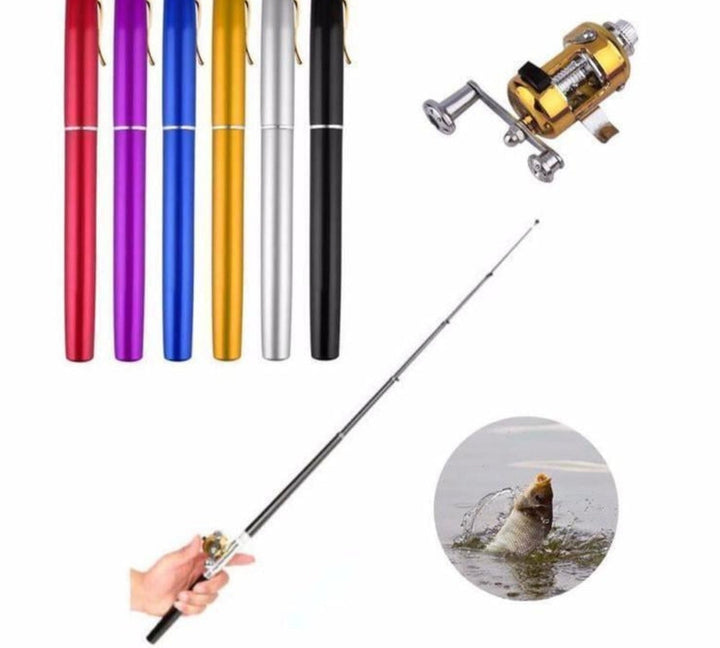 Vollständiges, leichtes Angelset aus Aluminium; ideal für spontane Angelausflüge & Hobbyangler.