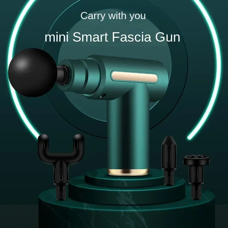 MuscleEase USB Mini-Massagegerät in Hand für Nacken- & Schultermassage. Ideal für schnelle Muskelentspannung.
